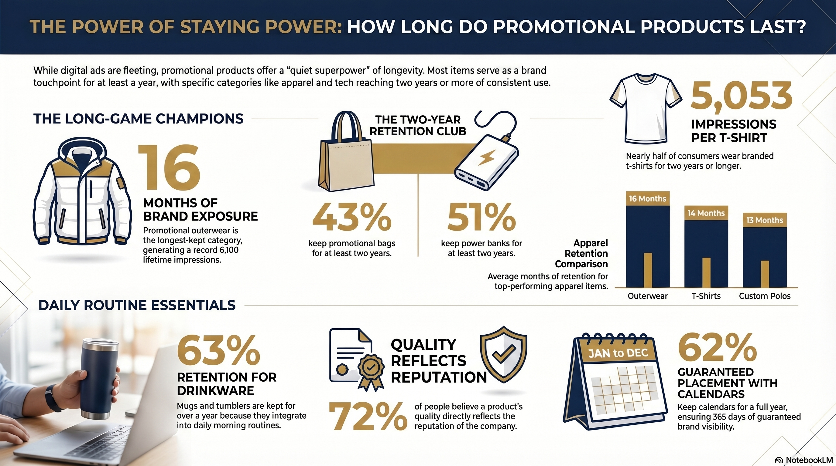 How Long Do Promotional Products Last Infographic